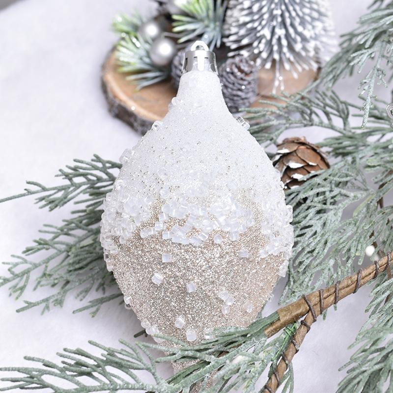Christmas Decoration, 13CM, Glitter Shaped, Painted Ball Set, Christmas Tree Pendant, Gift Christmas Ball, Holiday Decoration