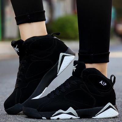 Joe 7 Basketball Shoes Couple Spring New Aj Sneakers Fashion High-top Male Teenager Casual Trendy Running Shoes Male