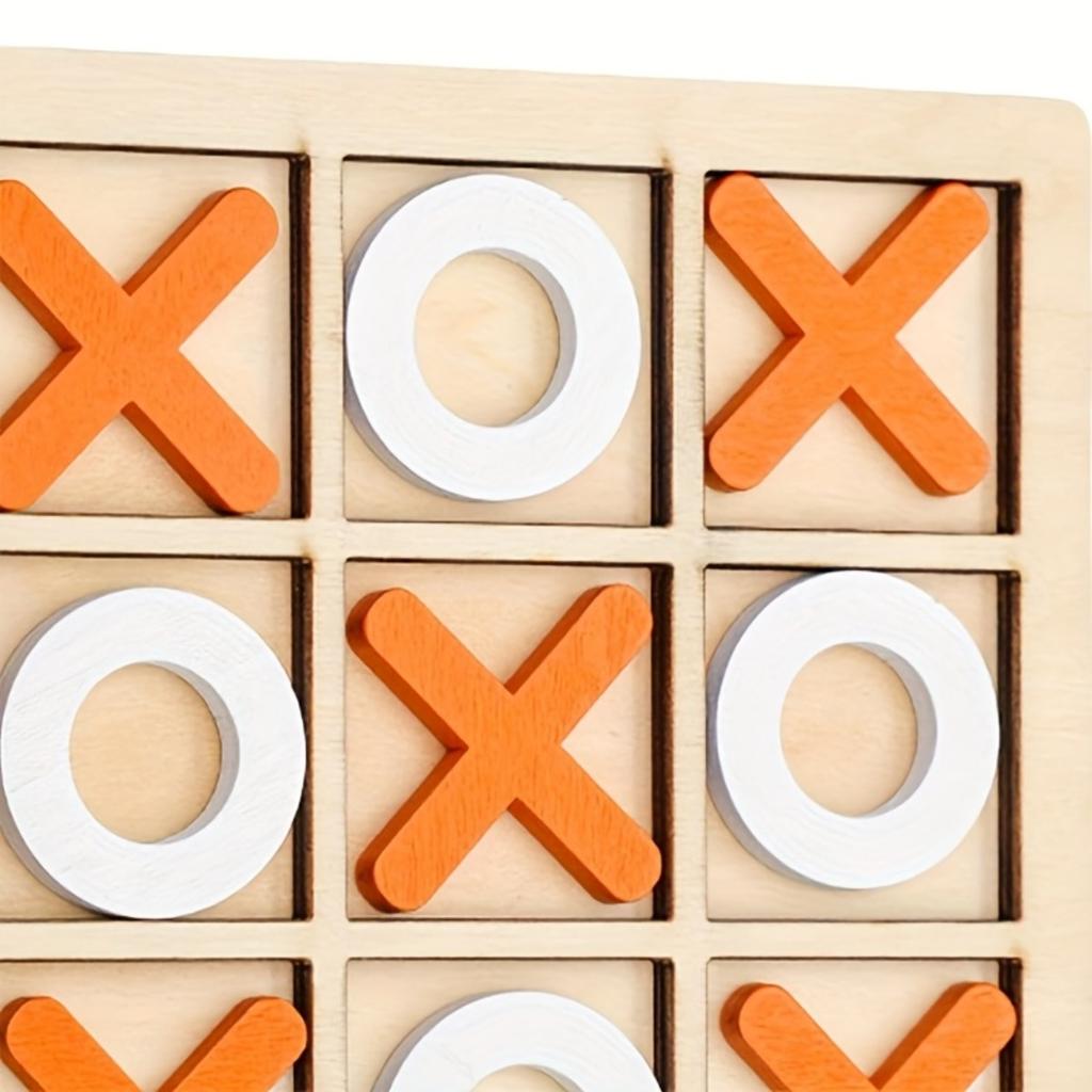 Tic-Tac-Toe, Puzzle Toys, Logical Thinking, Concentration Training, Parent-child Interaction, Family Classic Wooden Games, Perfect Gifts