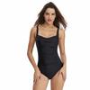 Women’s Solid Color Monokini Bathing Suit One-Piece Swimsuit, Modest Triangle Bikini Swimwear