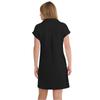 Short Sleeve Polo Collar Dress for Women Casual Loose Fit Dress with Pockets Soft Fabric Simple Solid Design