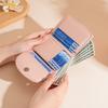 Women PU Leather Trifold Wallet Cute Daisy Short Purse Large Capacity Card Holder Coin Pocket ID Window Cash Wallet for Girls
