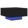 Moderne Minimalistische Beistelltisch Für Sofas, Couchtisch Mit LED-Beleuchtung, Multifunktionaler Niedriger Tisch, 55x55x31 Cm