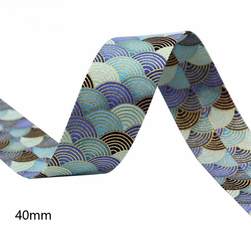 1m Flowers Ribbon Press Cloth Strip DIY Handmade Materials Headwear Hair Bows Clothing Shoes Hats Crafts