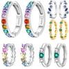 Orstarry S925 Silver Zircon Minimalist Design Earrings Hoop Earrings For Women Jewelry Original Party Trendy Gift