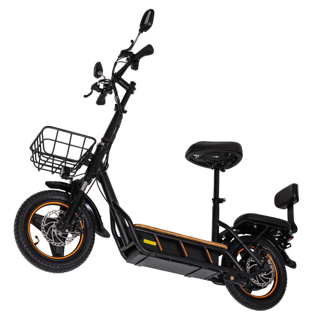 KuKirin C1 Pro Outdoor Commuting Electric Scooter With TowSeat 14 Inch Road Tires 500W Motor 48V26Ah Battery City Electric Scooter For Adult