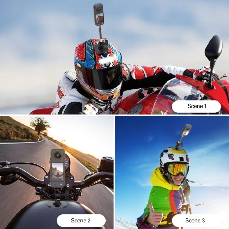 Adjustable Action Camera Flexible Fixed Base For /X4 Action Camera Motorcycle Windshield Curved Flat Mount Base
