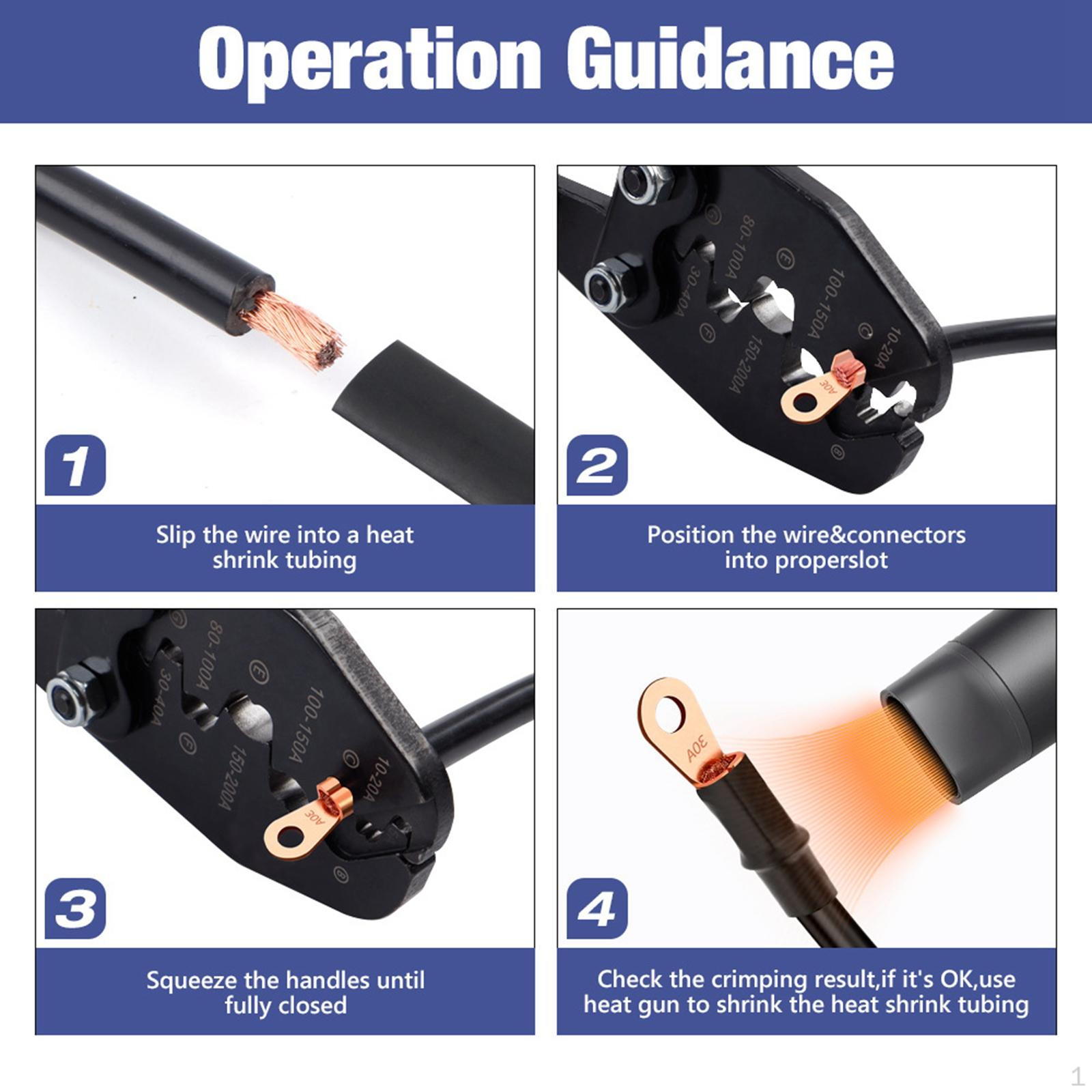 Open Nose Crimping Plier High Carbon Steel Durability Ergonomic Straight Handle Premium Professional