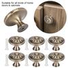 10 Set Antique Brass Furniture Handle Solid Round Cabinet Handle  Furniture Accessories