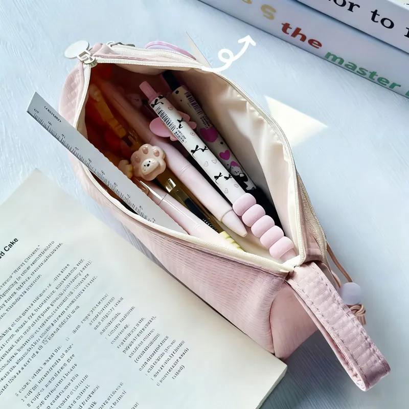 Kawaii Pencil Cases Large Capacity Pencil Case Pouch Holder Box for Girls Office School Supplies Pencil Bag Korean Stationery