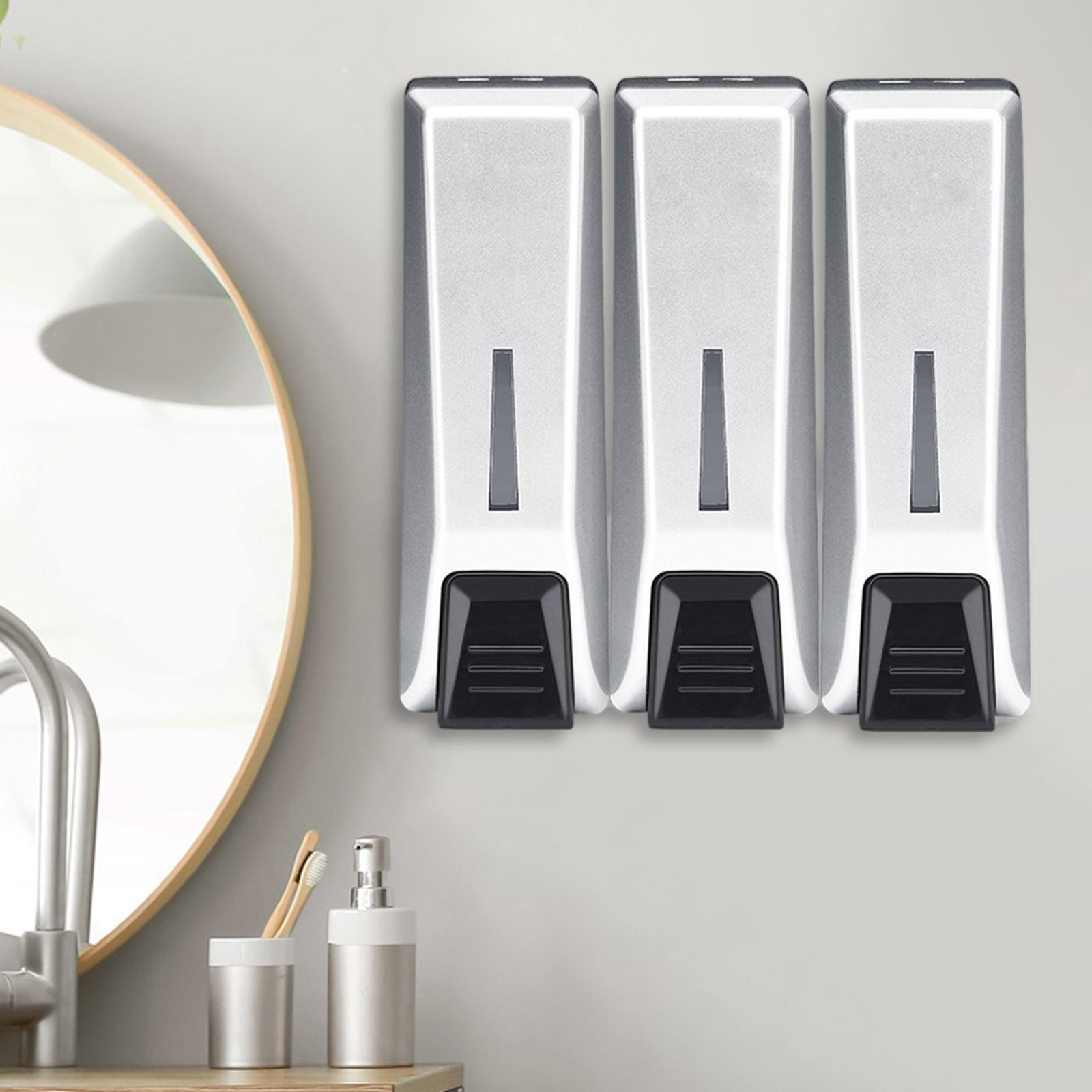 Kitchen Bathroom and Kitchen, 3 Chamber Pump Lotion Dispenser, Wall Mount Foam Soap Dispenser