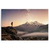 Canvas Print, Mountain Climbing Stars Sky
