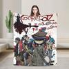 Music Band G-gorillazs Soft Blankets Picnic Plush Throw Blanket Aesthetic Home Decor Flannel Bedspread Sofa Bed Cover