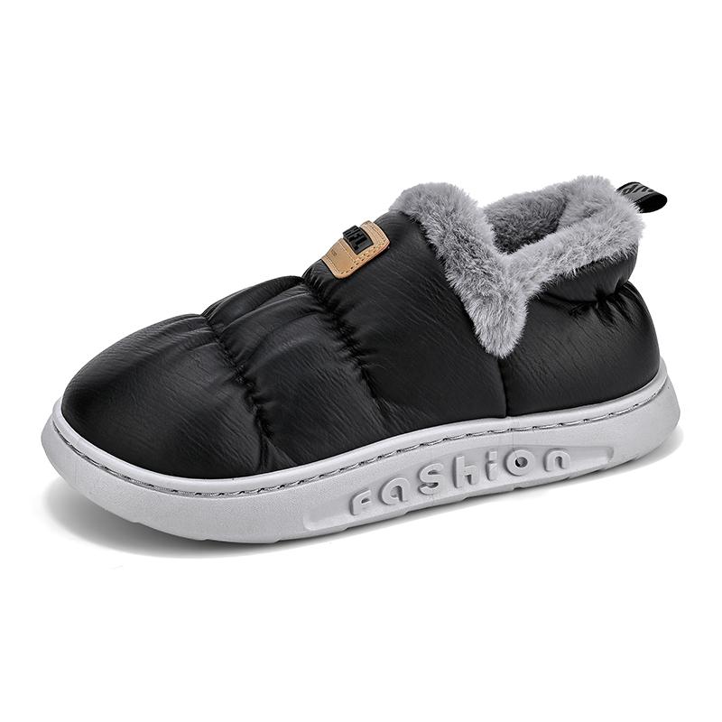 Fashion Platform Shoes House Round Toe  Slip-on Waterproof Comfortable Lightweight Outdoor Keep Warm Trendy All-match New  Plus Velvet
