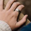 Vintage Sunset Valley Ring For Women Men Silver Color Punk Gothic Ring Unisex Accessories Handmade Designer Jewelry Lover Gift