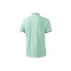 Li-Ning Campus Series Logo Print Schnelltrocknendes Kurzarm-Poloshirt Herren Tops Frisches Grün YPLT041-6