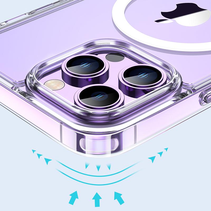 

TOTU AA-160 for iPhone 14 Pro Max Clear Case Magnetic Phone Cover Compatible with MagSafe A