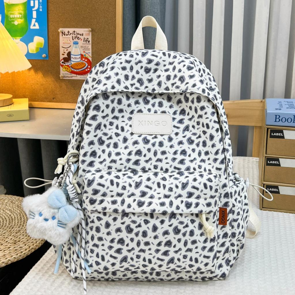 Schoolbag Fashion Versatile Student School Bag Female Junior High School Student Large Capacity Backpack Simple and Lightweight Travel Backpack