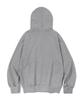 Wyse Symbol Logo Zip-Up Hoodie Gray