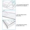 3 Tier Clear Acrylic Makeup Organizer with Drawer Large Cosmetic Storage Box Anti-fall Cosmetic Storage Rack Gifts for Makeup Lovers