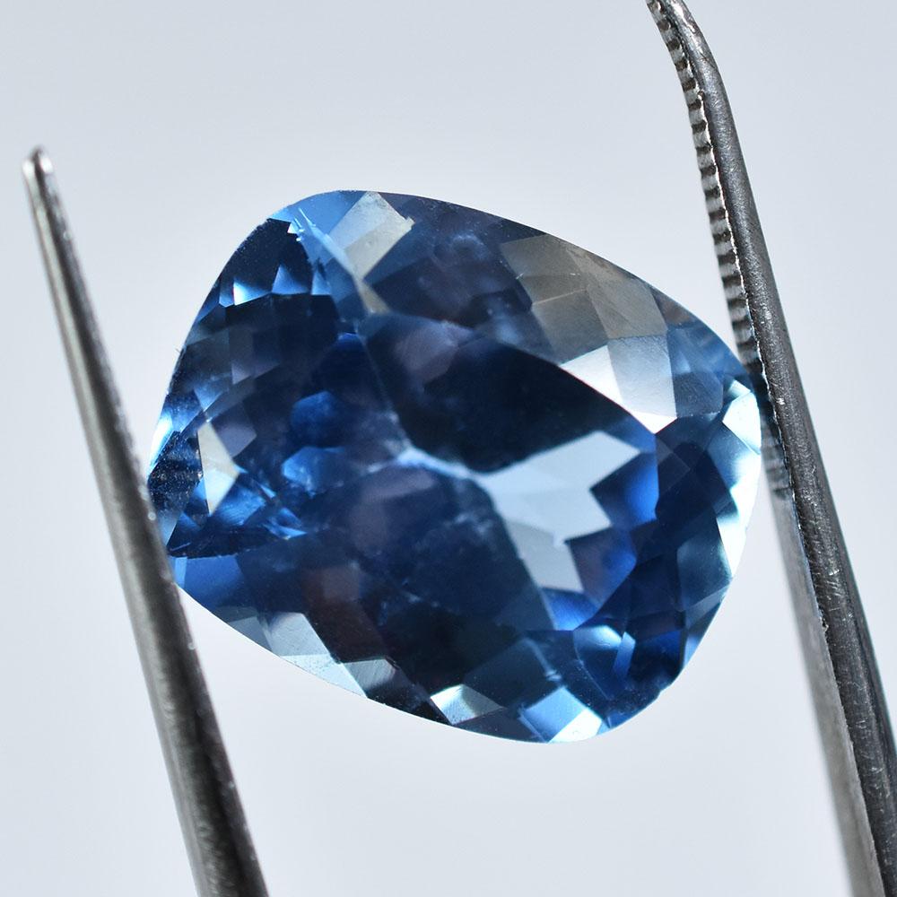 Natural Blue Sapphire Loose Gemstone Cushion Cut Lite 13 Ct September Birthstone for Gem Collections