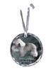 Polish Lowland Sheepdog, PON - Crystal Bauble with a Photo, Dog Photo In Crystal, Personalized Christmas Tree Ornament by Brand
