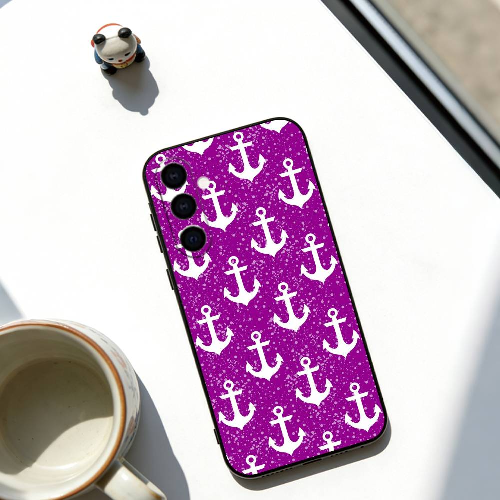 

Marine Anchor Phone Case For Samsung Galaxy A73,A72,A71,A70,A53,A52,A51,Soft Black Cover Samsung a41
