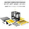 Mechanic Master C24 Mini-ITX Case, Yellow, Air Version, Portable, Front Type-C, 135mm Air Cooling, SFX Power Supply, and 245mm GPU Support