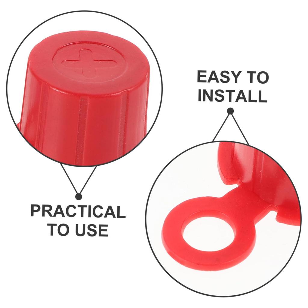 VALICLUD Terminal Cover Caps 1 Pair Car Protector Auto Electrode Protective Cover