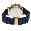 Salvatore Marra Men's Blue Watch with Faceted Glass, Chronograph, and Acetate Strap, SM19104A-PGBL