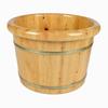 Cedar Wood Foot Bath Basin with Acupoint Massage - Household Wooden Soaking Bucket