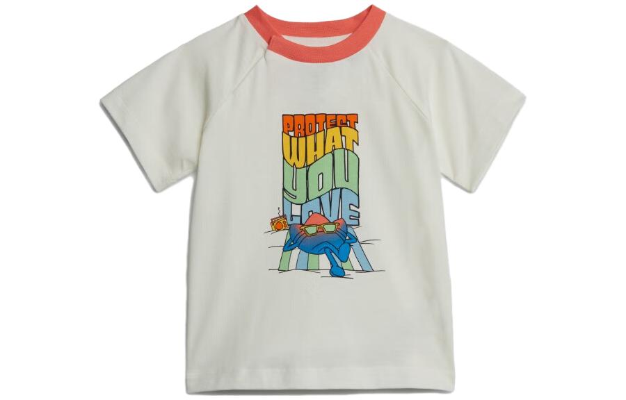 Adidas Originals T Shirt Jade White Children Aged 3 7 Years Old IB8607 80