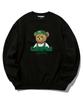 TRIPSHION Camper Bear Graphic Crew Neck - Black