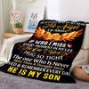 1PC Son Memorial Quote Blanket, Throw For Sofa, Bed, Travel, Printing Blanket With Soft And Warm Fabric Yy250918187