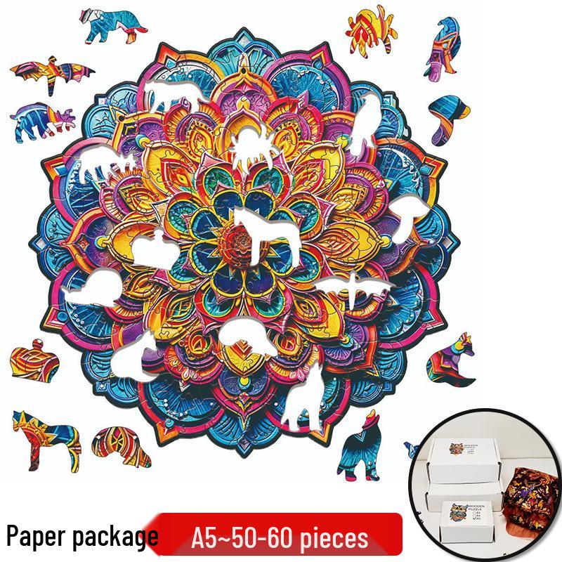 Irregular Animal Dog Penguin Wooden Puzzle in Stock