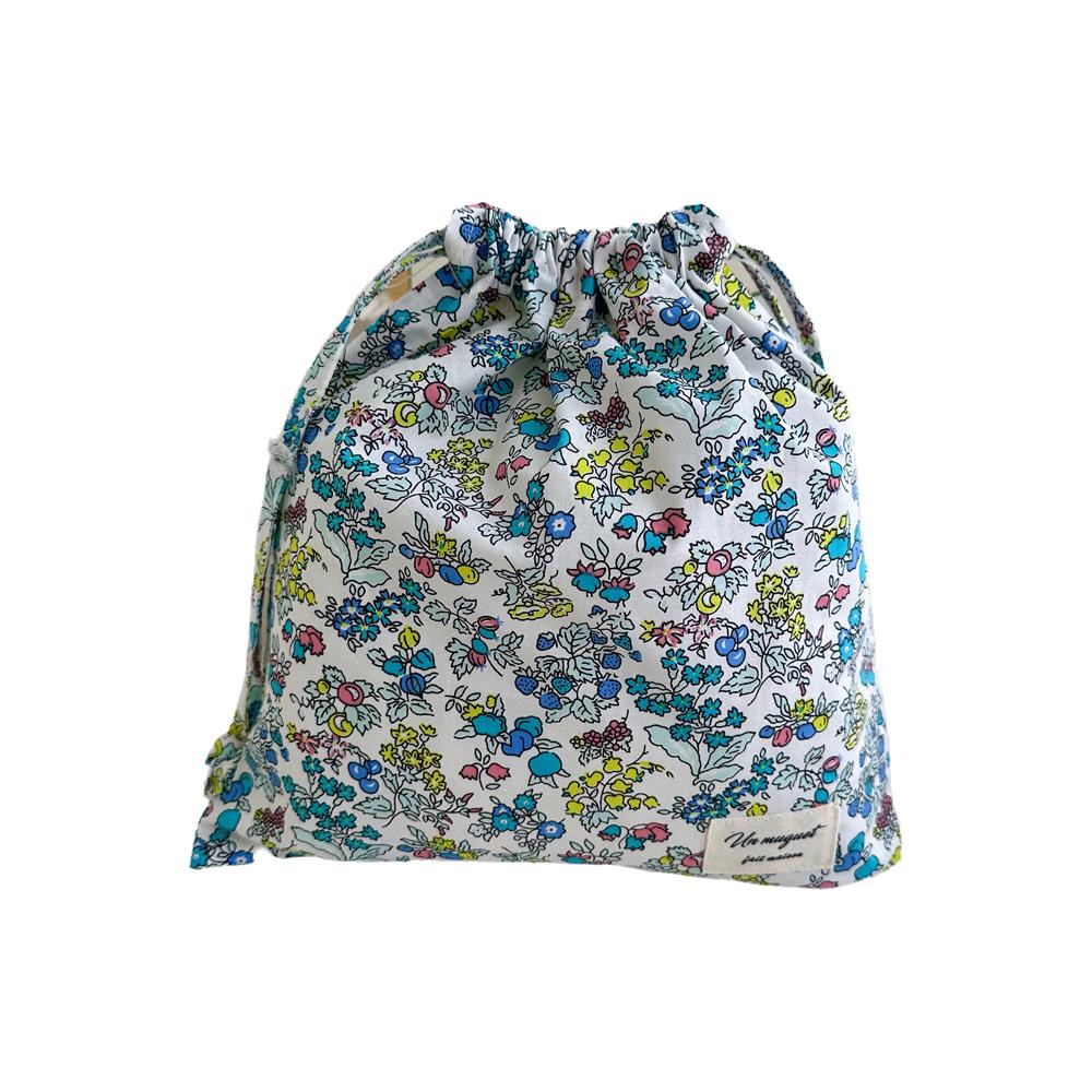 Lightweight Floral Drawstring Bag Reusable Floral Print Gift Bag Birthday Party Favors