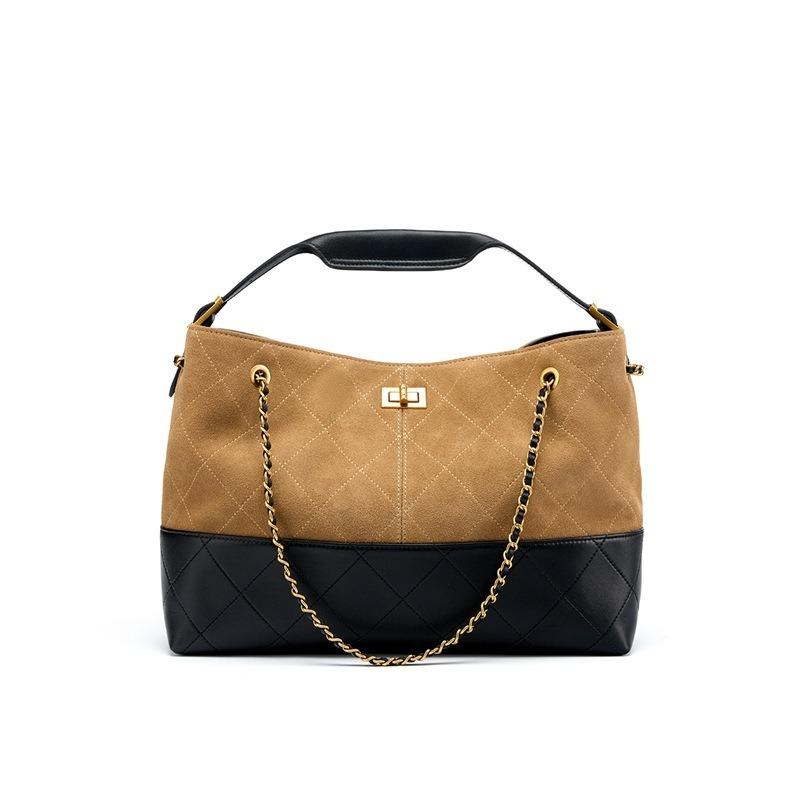 Kette Tragbar Pendler Premium Umhängetasche Große Kapazität Wildleder Neue Damen Crossbody Ledereimer Tasche