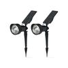 GW-SOLAR Smart Lighting Solar Spotlights 2-Pack, Warm White 100 Lm, IPX4, Ground Stake, Model GW-SP101/WW (2p)