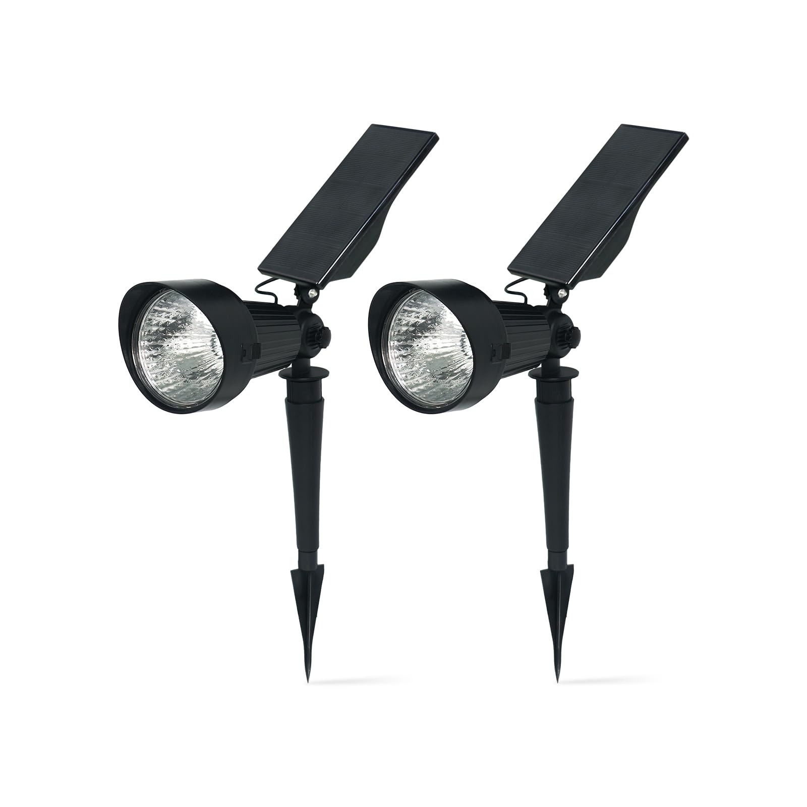 

GW-SOLAR Smart Lighting Solar Spotlights 2-Pack, Warm White 100 lm, IPX4, Ground Stake, Model GW-SP101/WW (2p)