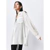 Peacebird Women's Elegant Back-Split Blouse