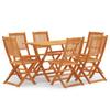 Day and Night - Day and Night Folding Garden Dining Set 7 Pieces Eucalyptus Wood