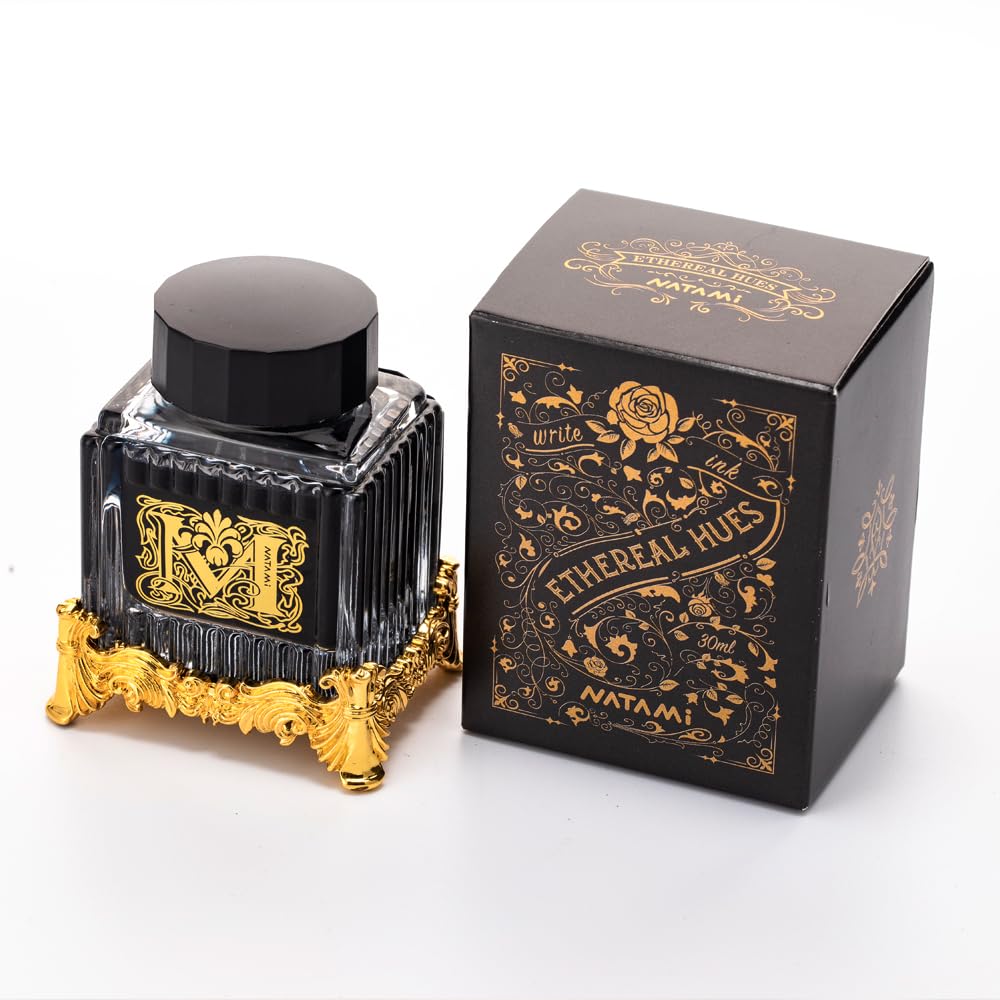 NATAMI Fountain Pen Ink, Available In Eight Unique Colors, Gold-Based Ink Bottle, 30ml, Officially Imported (Mint Spring Reflection)