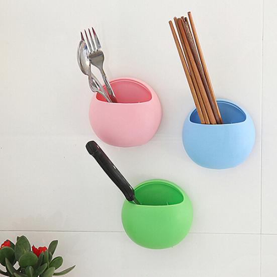 Toothbrush Sucker Holder Suction Cup Organizer Rack Bathroom Kitchen Storage