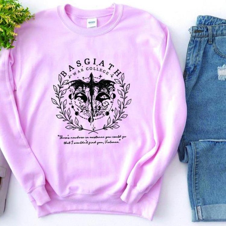 Fourth Wing Fly or Die Hoodie Violet Sorrengail Basgiath War College Sweatshirt Bookish Gift Comfort Color Tops