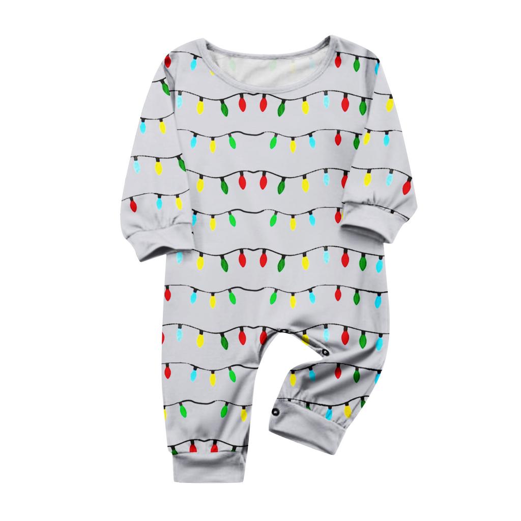 Druk Piżamy Słodki Zestaw Rodzinny, Ubrania Domowe, Zestaw Rodzinny Top z Długim Rękawem Spodnie