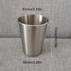 10Pcs Comfortable Rolled Mouth Cups Stylish Stainless Steel Cup Set with Rolled Brims for Parties and Outdoors