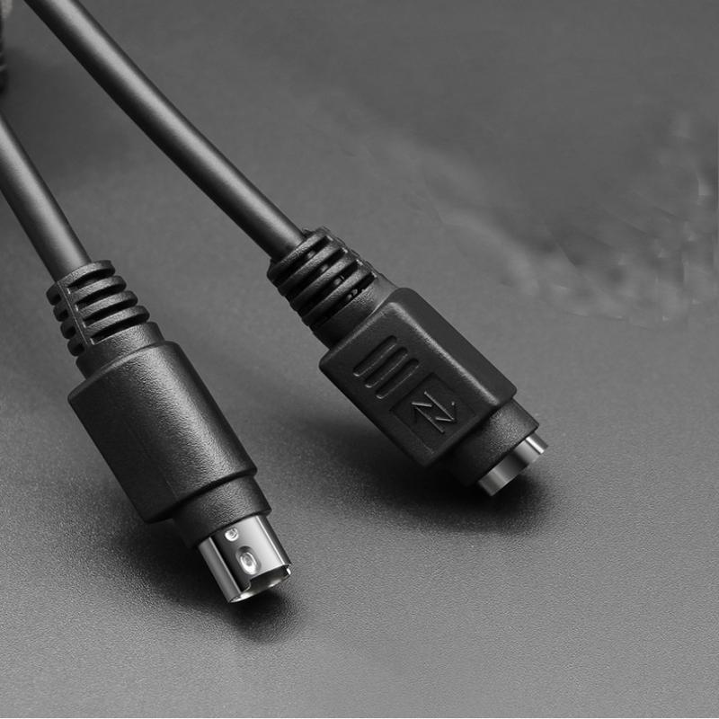 0.5m/1m/2m/5m Pure Copper Mouse Keyboard Extension Cable Head Round Male To Male To Female 6 Pin MD6 Pin Extender