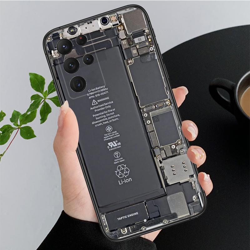 Θήκη τηλεφώνου για Samsung Galaxy A73 A53 A13 A22 A12 A32 A71 A21S A33 A52 A72 A41 A50 A70 A31 M31 Μπαταρία μητρική πλακέτα κυκλώματος