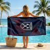 West Ham United Fußball Strandtuch Weiches Mikrofaser Sommerhandtuch Schnelltrocknend Saugfähiges Handtuch für Strand Schwimmbad Reisen