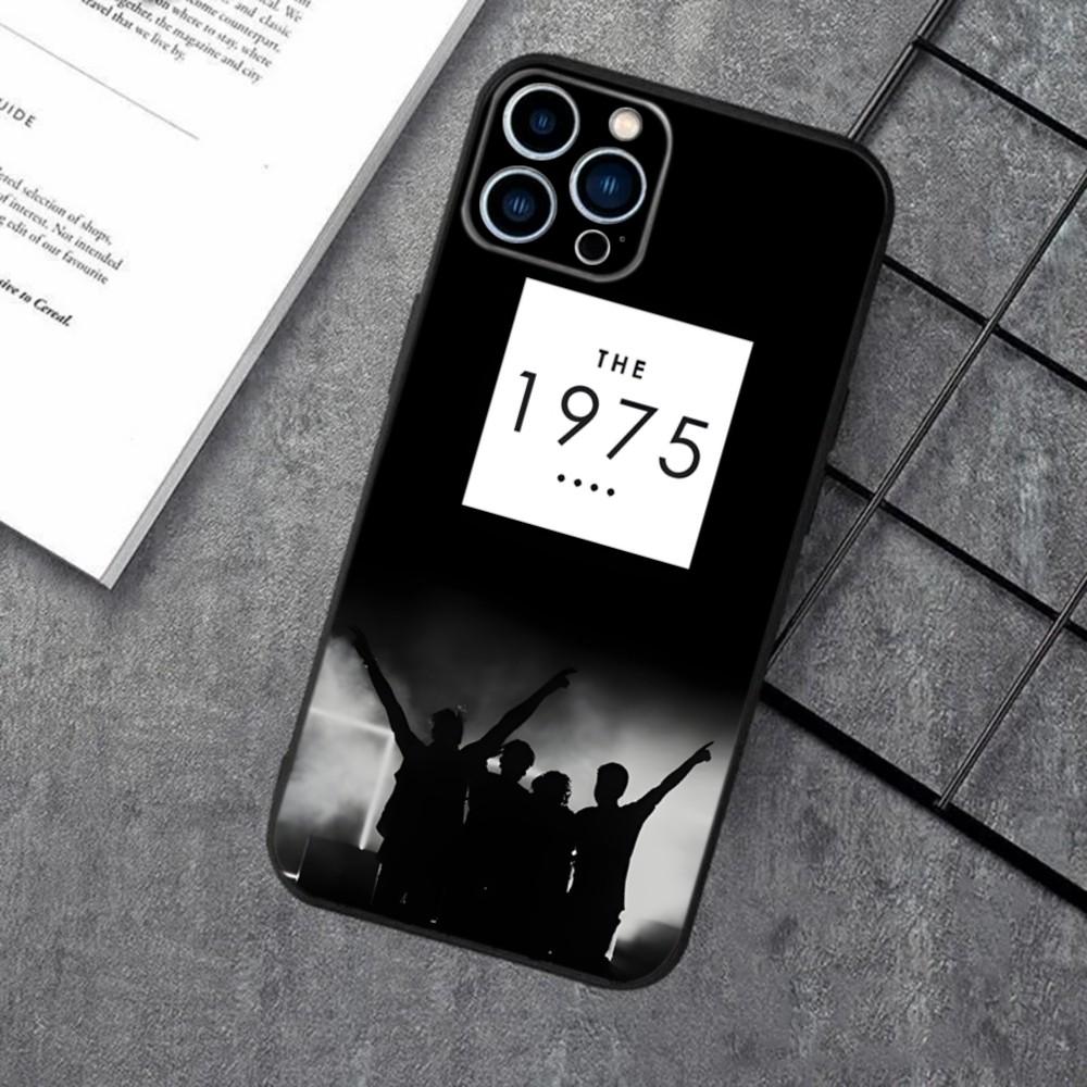 The 1975 Band Rock Phone Case For Apple iPhone 15,14,13,12,11,XS,XR,X,8,7,Pro,Max,Plus,mini Silicone Black Cover